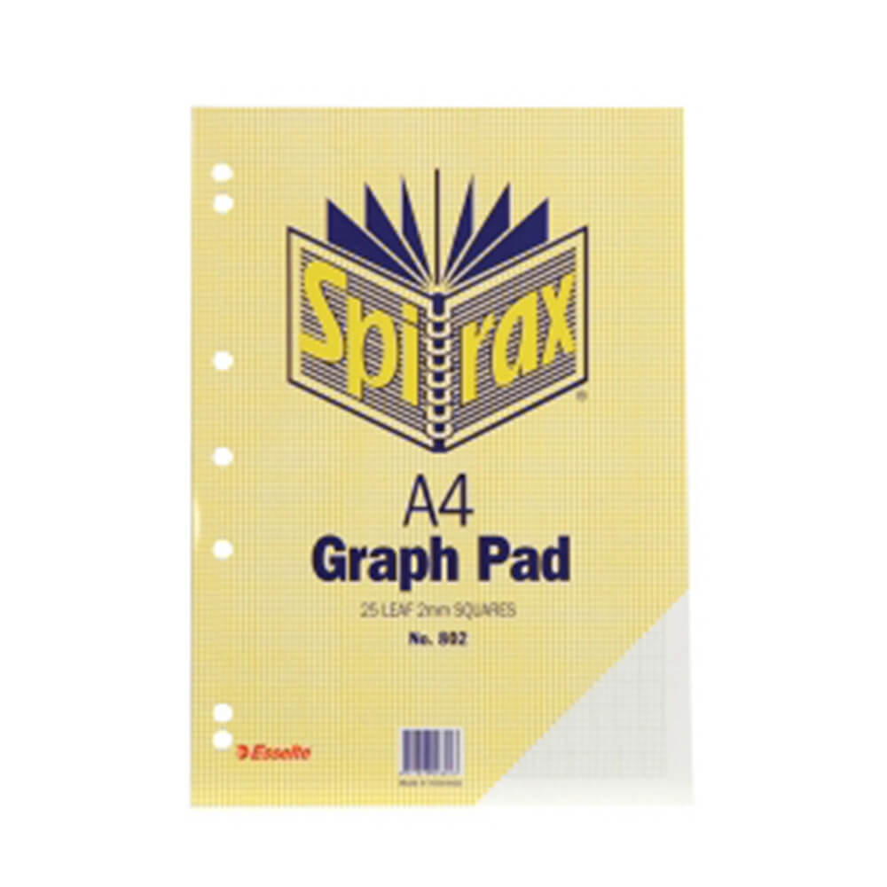 Spirax A4 Pad para gráficos de 25 folhas (pacote de 10)