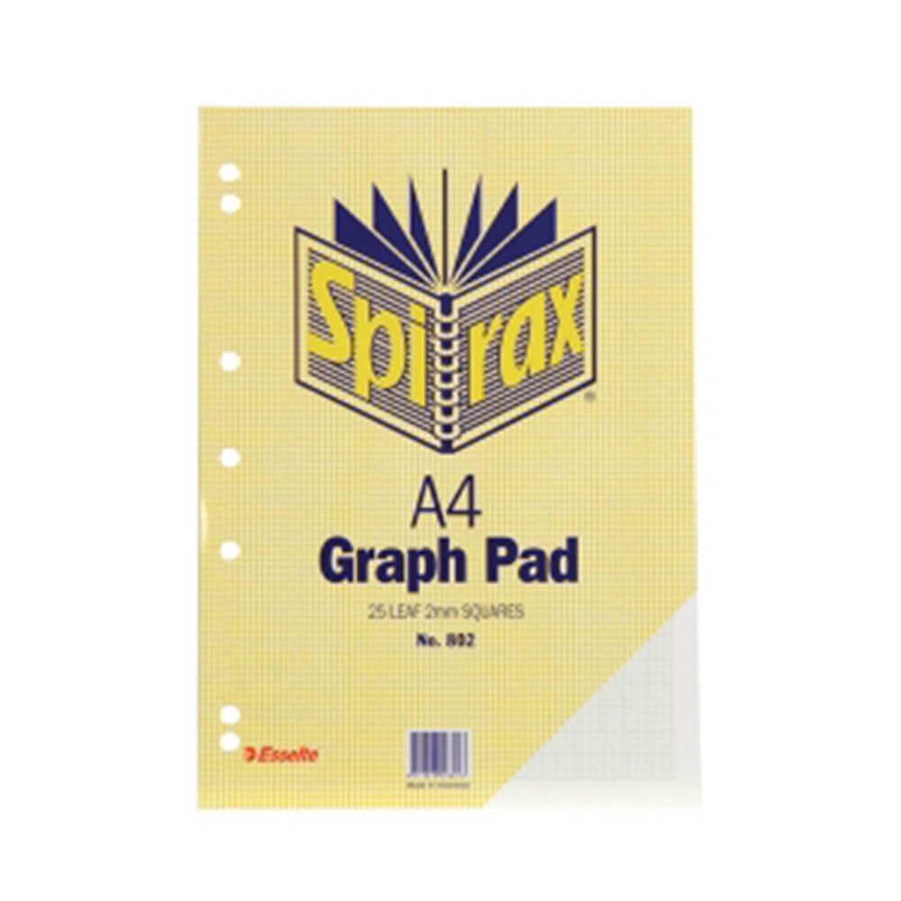 Spirax A4 Pad para gráficos de 25 folhas (pacote de 10)