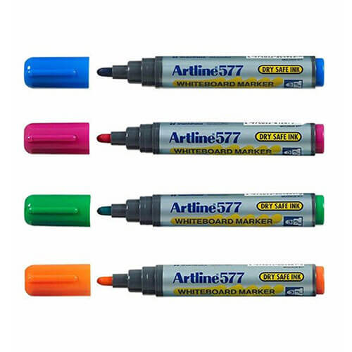 Artline Whiteboard 3mm Bullet Tip Marker (Box of 12)