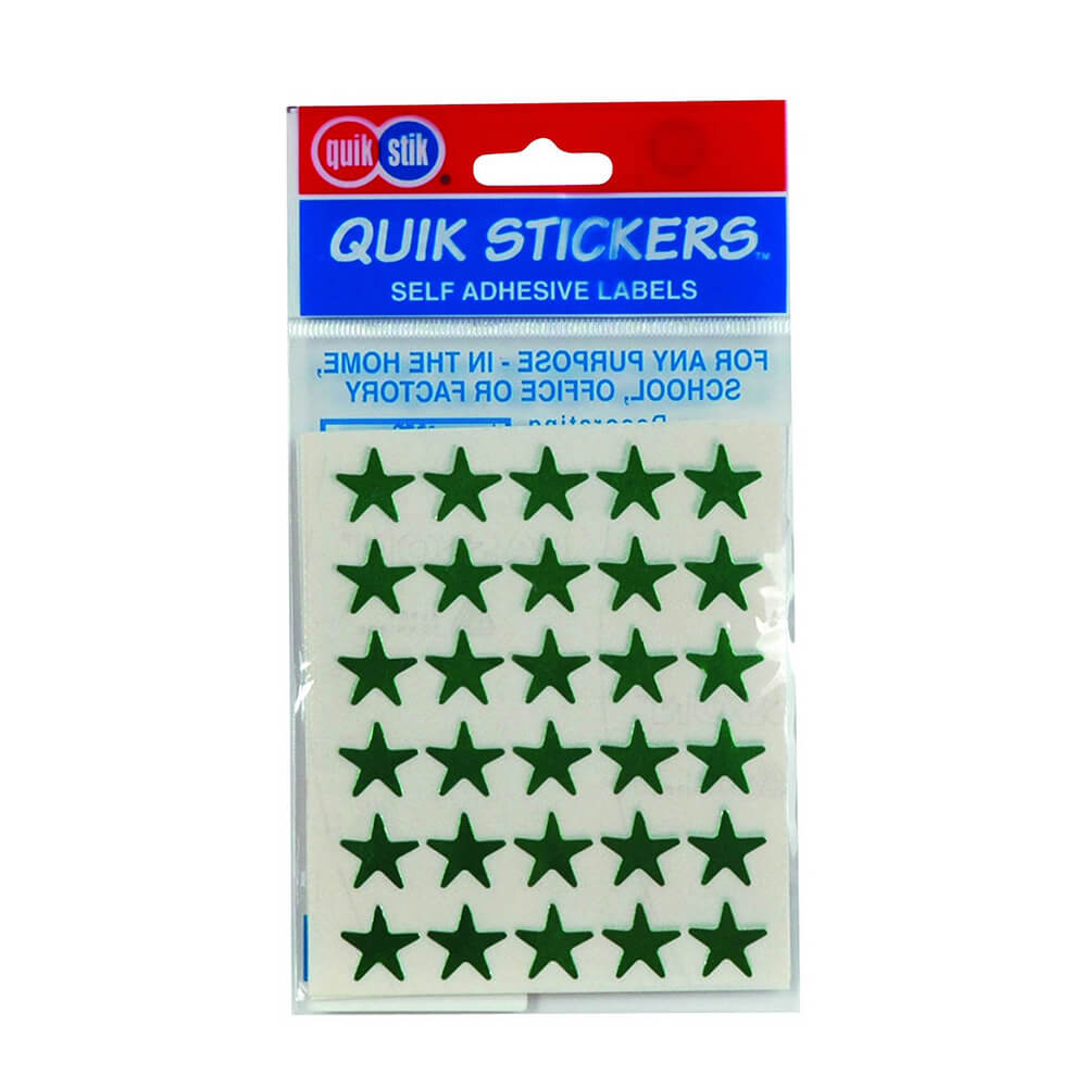 Quik Stik Stars Label (Pack of 10)