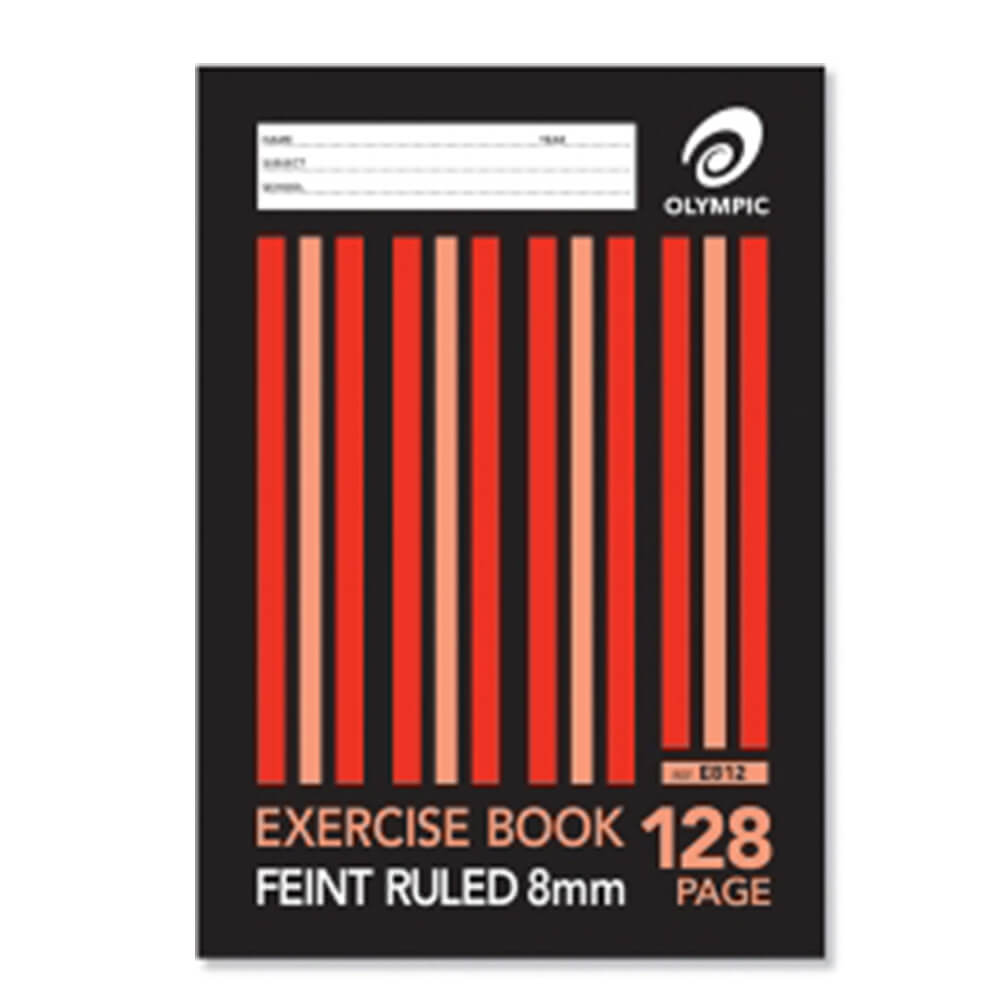 Olympic A4 8mm Ruled Exercise Book (Pack of 10)