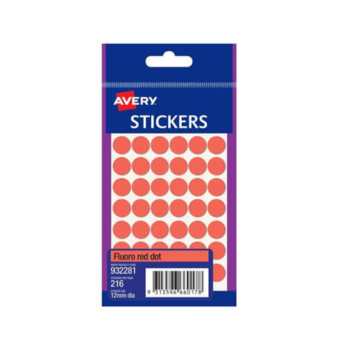 Avery 12mm Dot Label (Pack of 10)