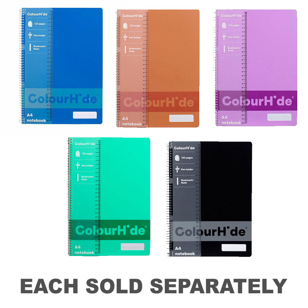 Colourhide A4 Notebook 120pg
