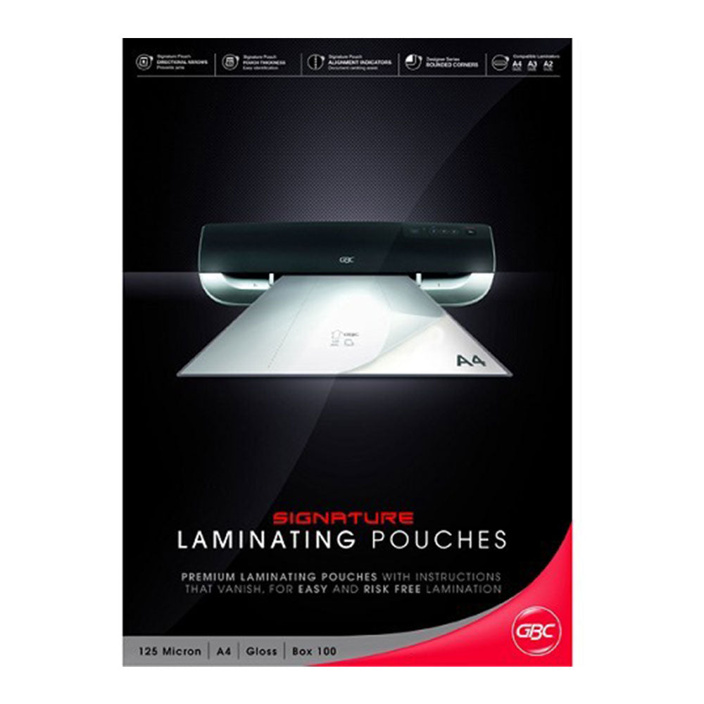 GBC A4 Signature Laminating Pouches 125 Micron (Pack of 100)