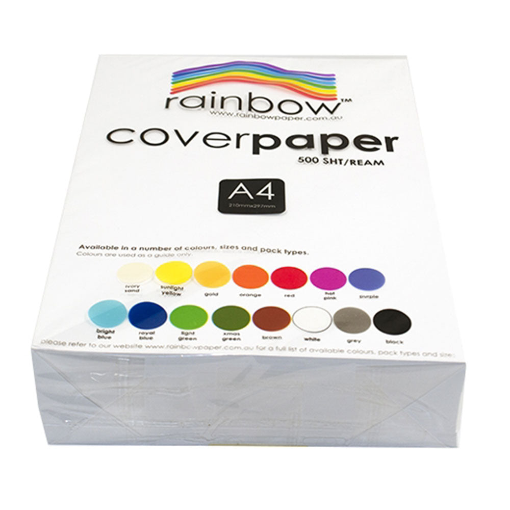 Rainbow A4 Cover Paper 125gsm (White)