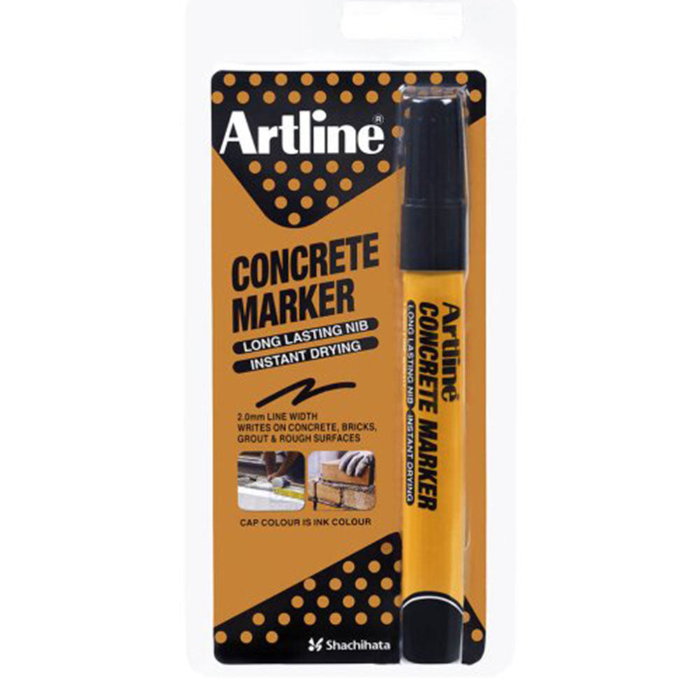 Artline Permanent Concrete Marker 1.5mm (Black)