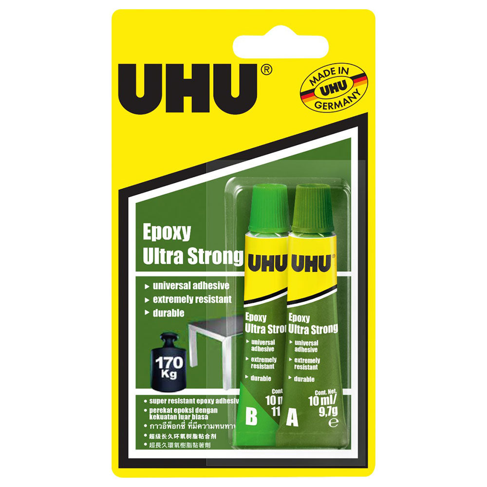 Uhu Epoxy Glue Tube Ultra Strong Set 20mL (Pack of 2)