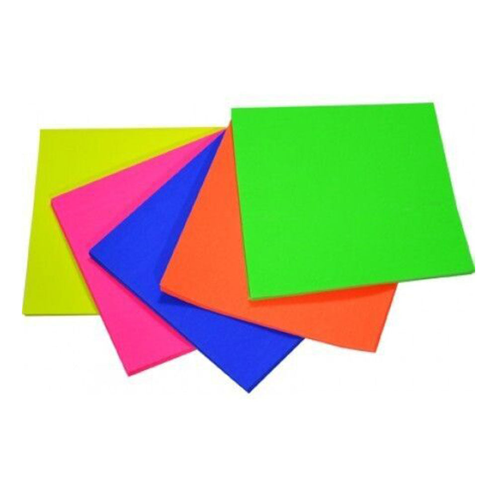 Rainbow Kindersquares Fluro Paper 100pcs 250mm