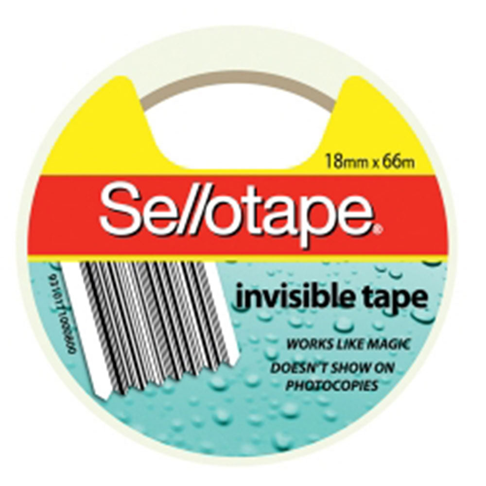 Sellotape Clear Invisible Tape (18mmx66m)