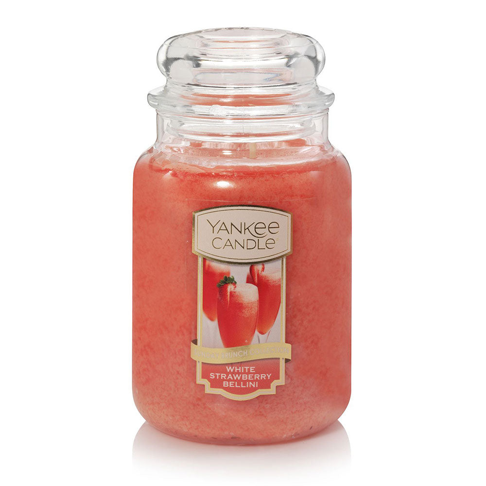 Yankee Klassisches Weißes Erdbeer-Bellini-Kerzenglas