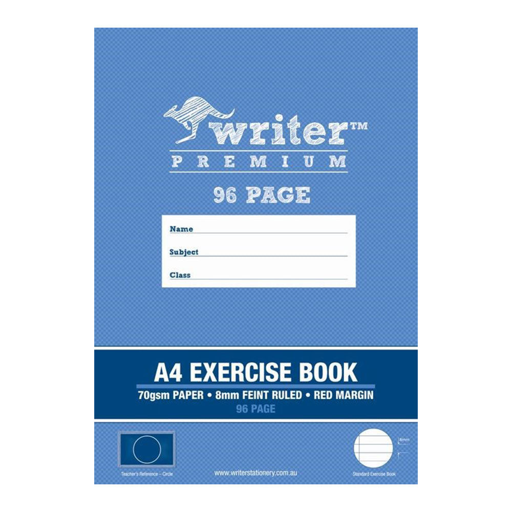  Writer Premium A4 liniertes Übungsbuch 8 mm