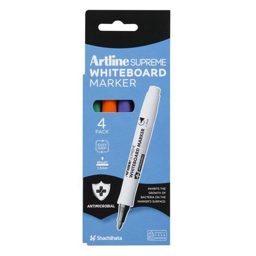 Artline Bright Supreme Whiteboard Marker (Pack of 4)