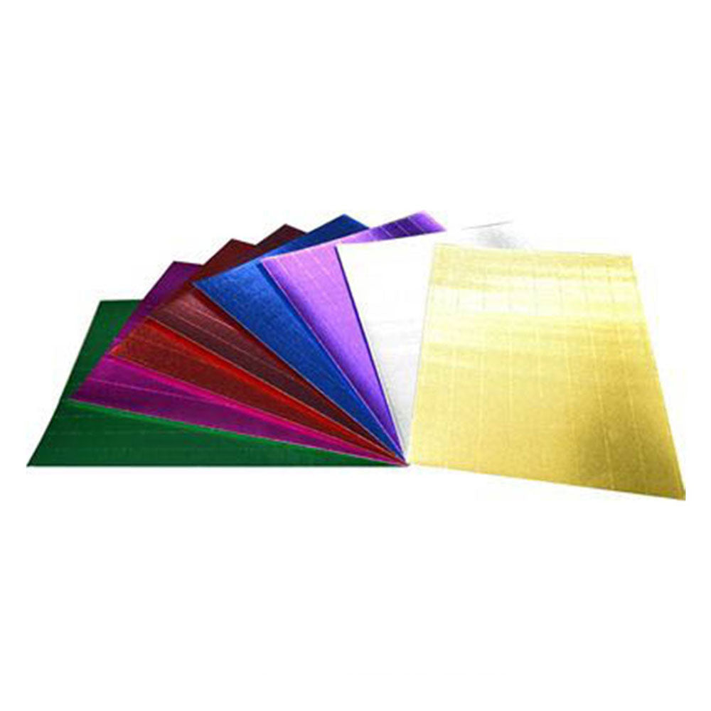 Rainbow A4 Metallic Foil Corrugated Board (10 Colors)