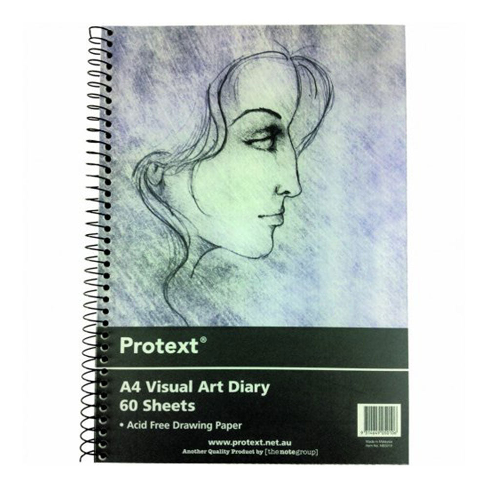 Protext A4 Visual Art Diary 110gsm 120pg (White)