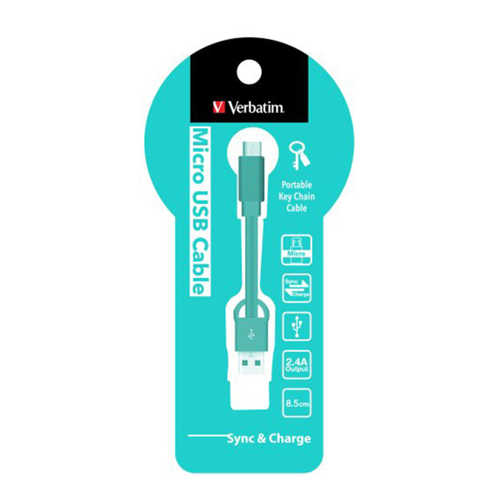  Verbatim Charge & Sync Micro-USB-Schlüsselanhängerkabel 9 cm