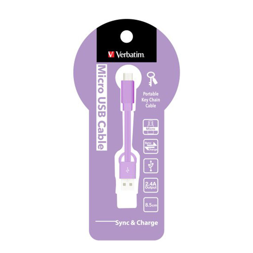 Verbatim Charge & Sync Micro USB Keychain Cable 9cm