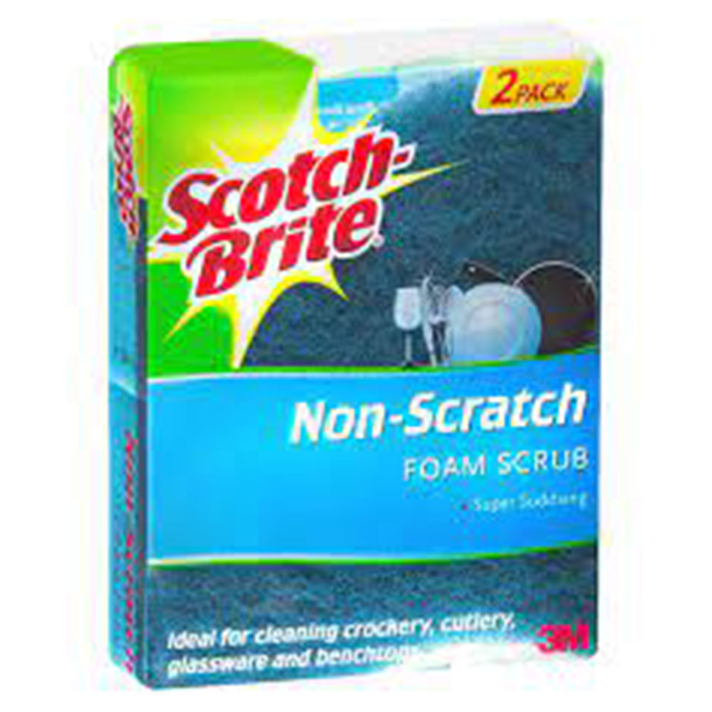 Scotch Brite Non Scratch Scrub Sponge (Pack of 2)