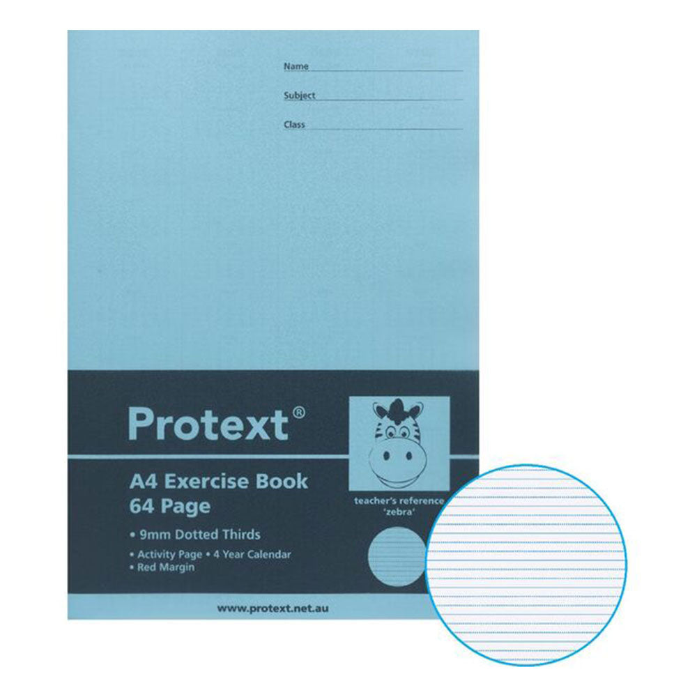 Protext A4 Dotted Thirds Duck Exercise Book 96pg 18mm