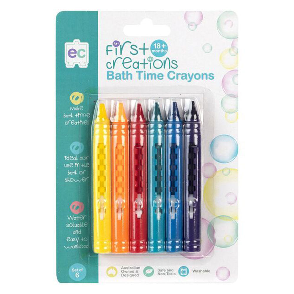 First Creations Bath Crayons (sett med 6)