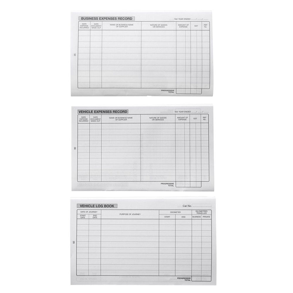 Zions Vler Vehicle Log & Expenses Record Book