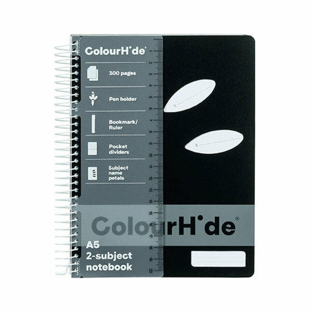 Colourhide A5 Notebook 300pg (Black)