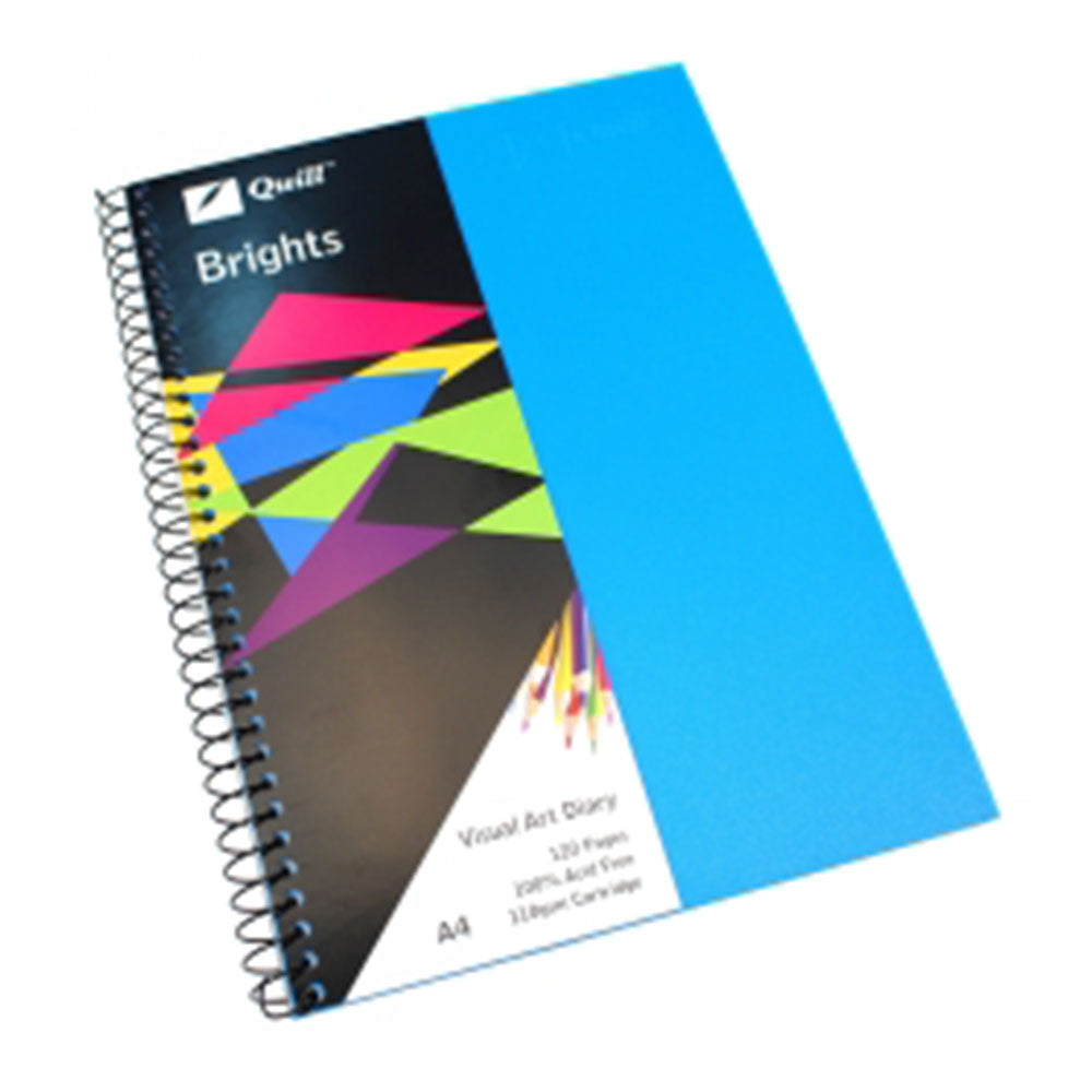 Quill Brights A4-Tagebuch für visuelle Kunst, 120 Seiten