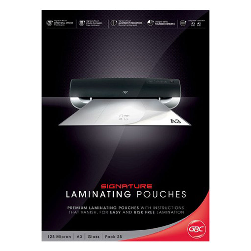 GBC A3 Signature Laminating Pouches 125 Micron (Pack of 25)