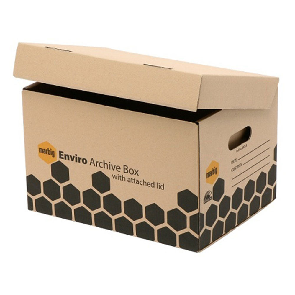Marbig Enviro Archive Box with Attached Lid