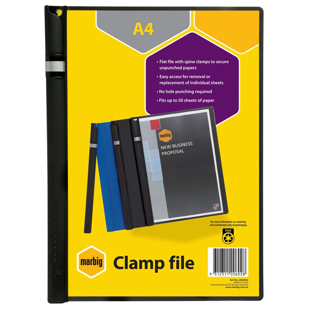 Marbig A4 Clamp File