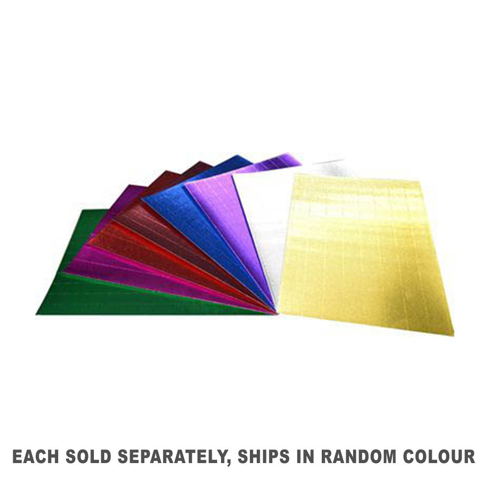 Rainbow Metallic Foil Corrugated Board (8 Assorted Colors)