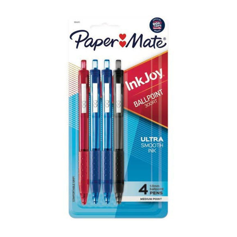 Papermate Inkjoy Ballpoint Pen 1mm (Pack of 4)
