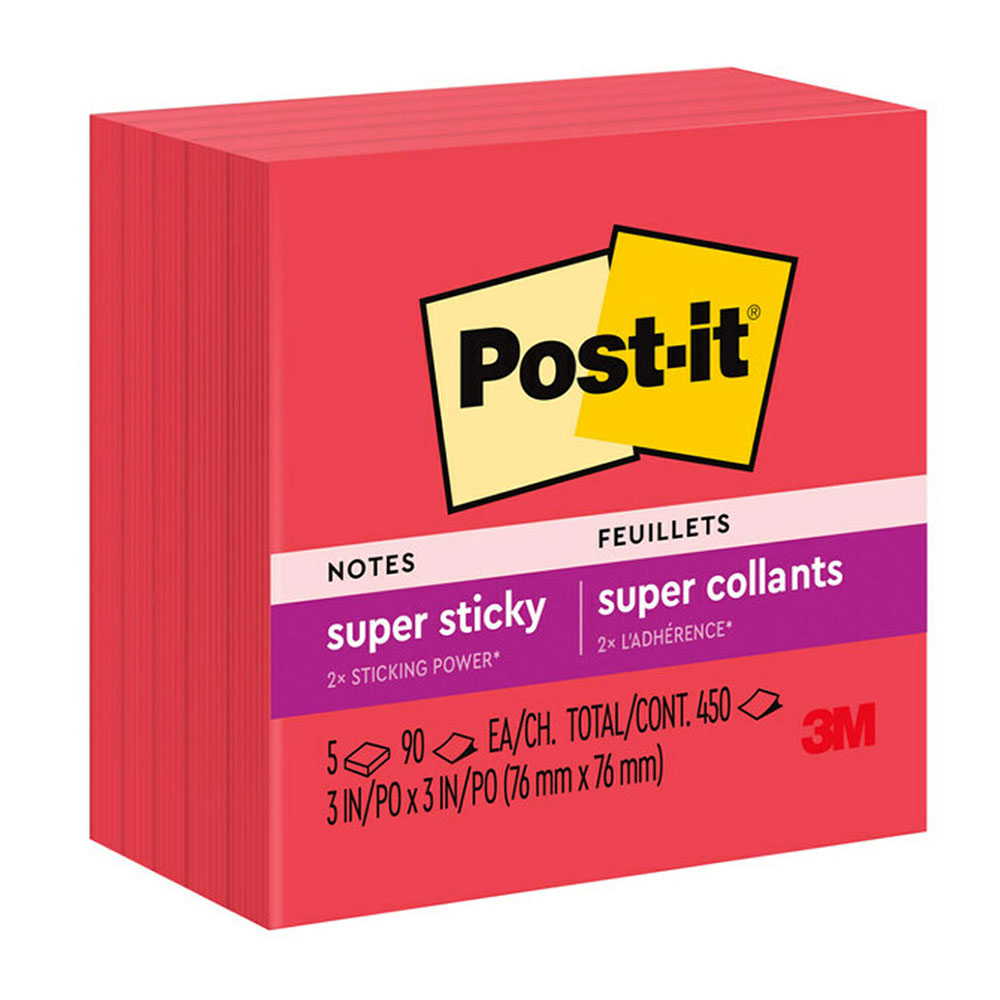 Post-It Super Sticky Red Note (76x76mm)