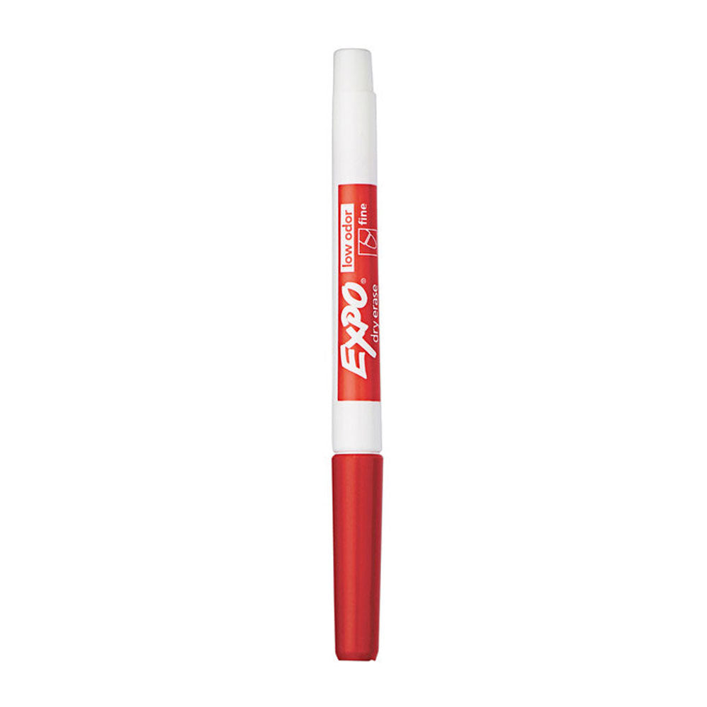 Expo Dry Erase Bullet Tip Fine Whiteboard Marker 12pcs (Red)