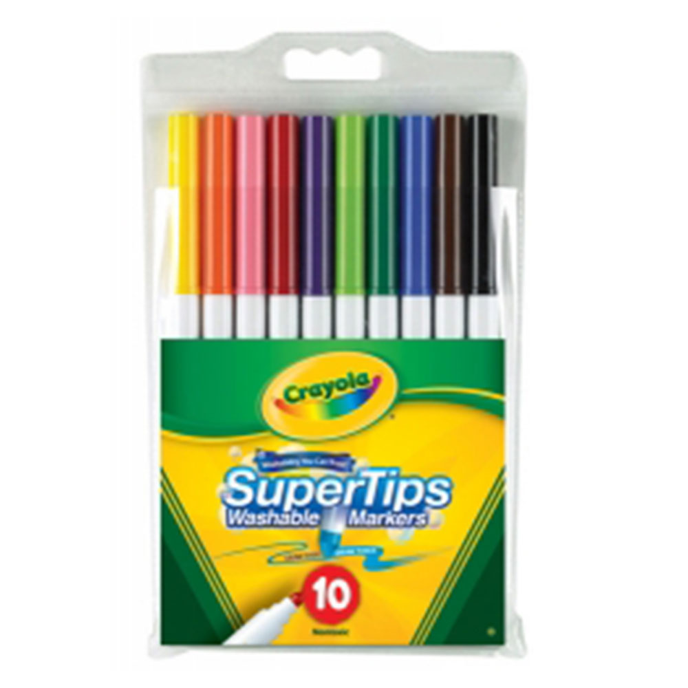 Crayola supertupp vaskbar tusj 10 stk