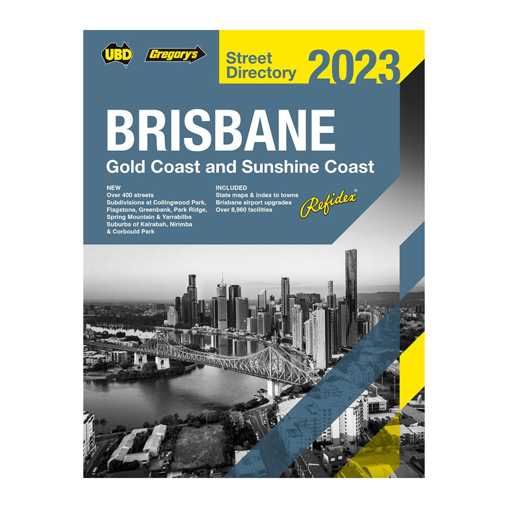 UBD Gregory's 24th Edition 2022 Gold Coast Street Directory