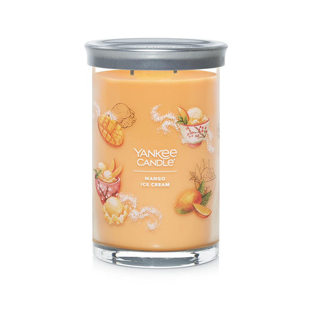 Vaso Grande Con Helado De Mango Exclusivo De Yankee Candle