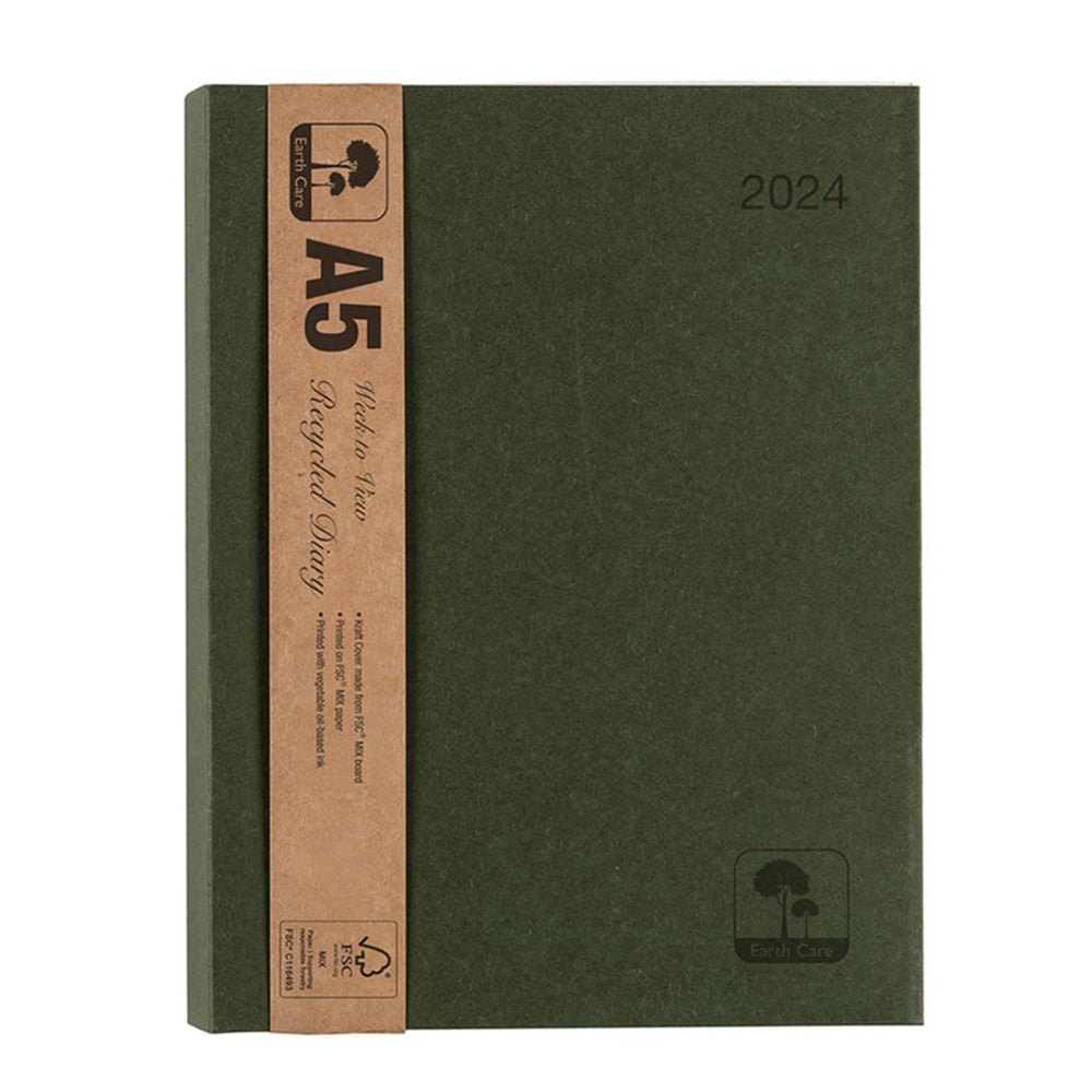 Cumberland Earthcare A5 WTV 2024 Diary (Green)