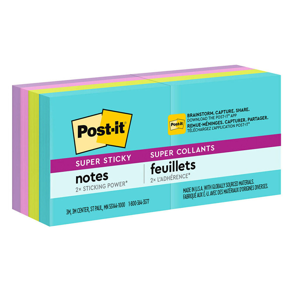 Post-it Super Sticky Recyclable Notes (Pack of 8)