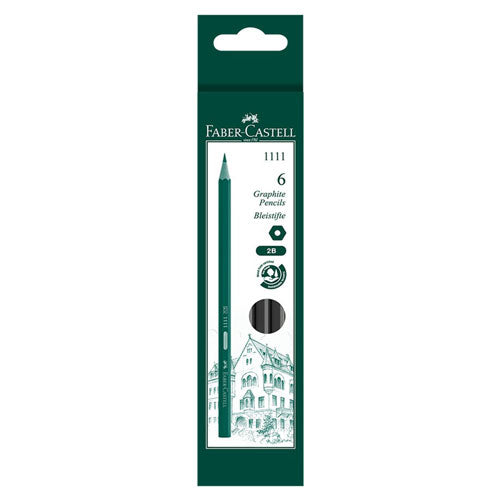 Faber-Castell Economy 1111 Graphite Pencil (Pack of 6)