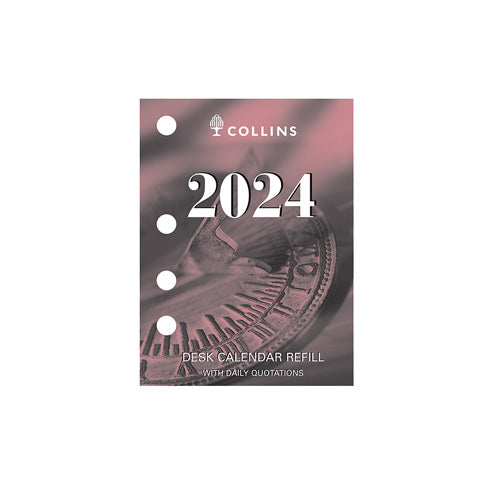 Collins Debden 2024 Desk Calendar 76x102mm