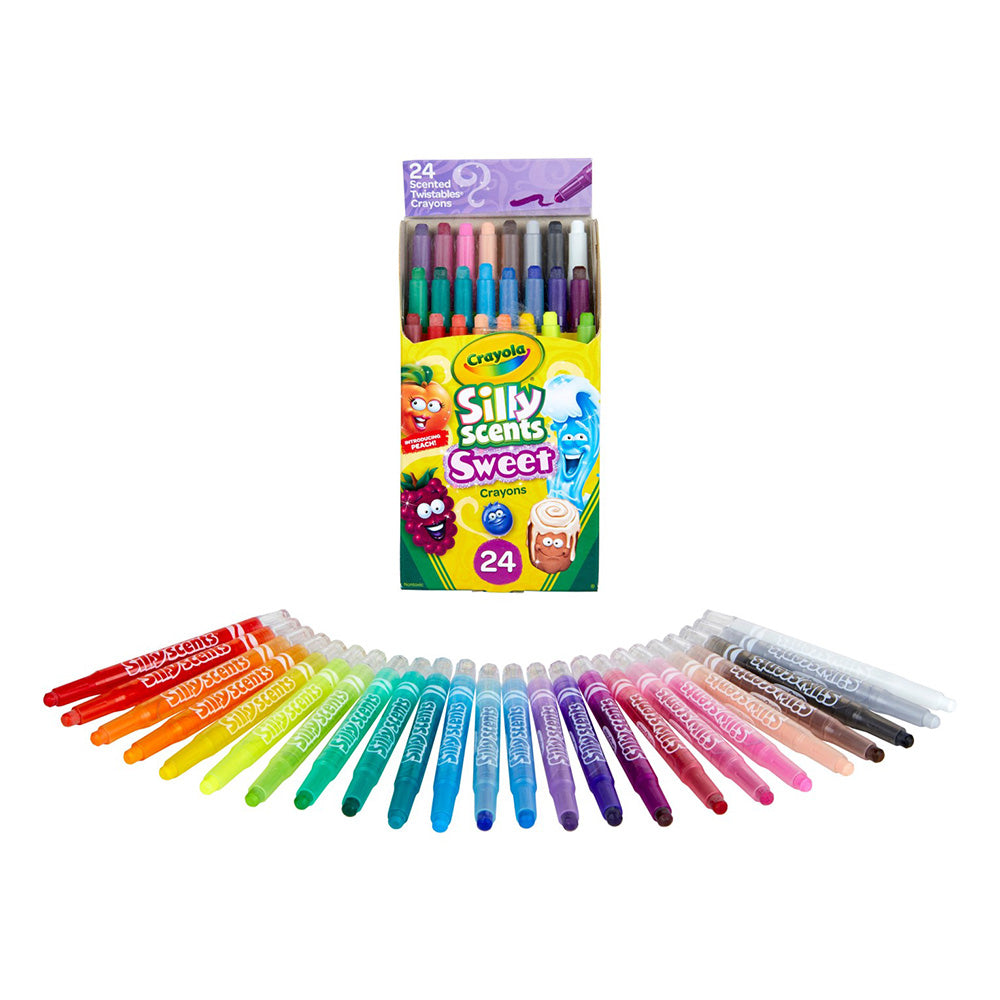 Crayons torsadables Crayola Silly Scents (paquet de 12)