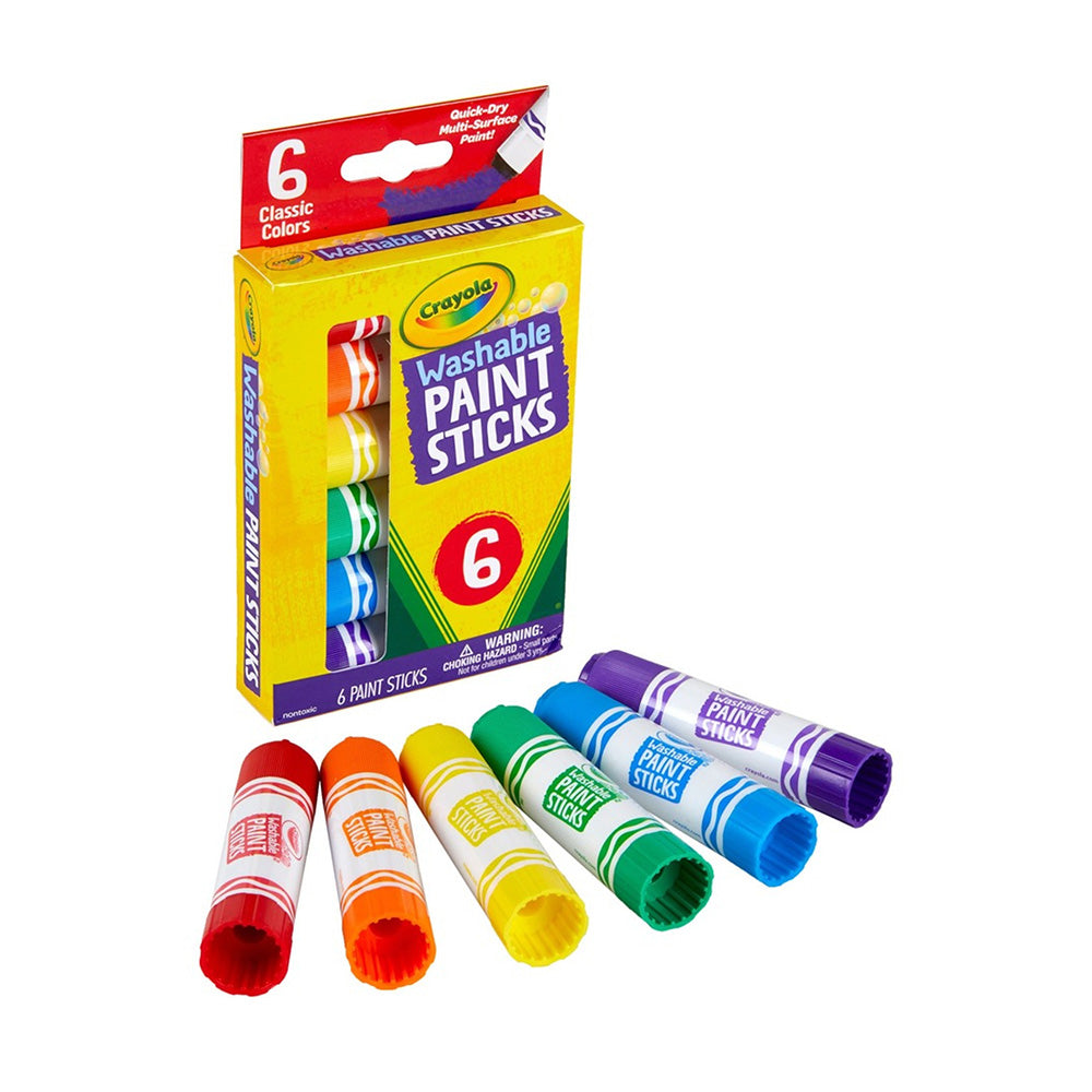 Barras de pintura lavables Crayola (juego de 6)