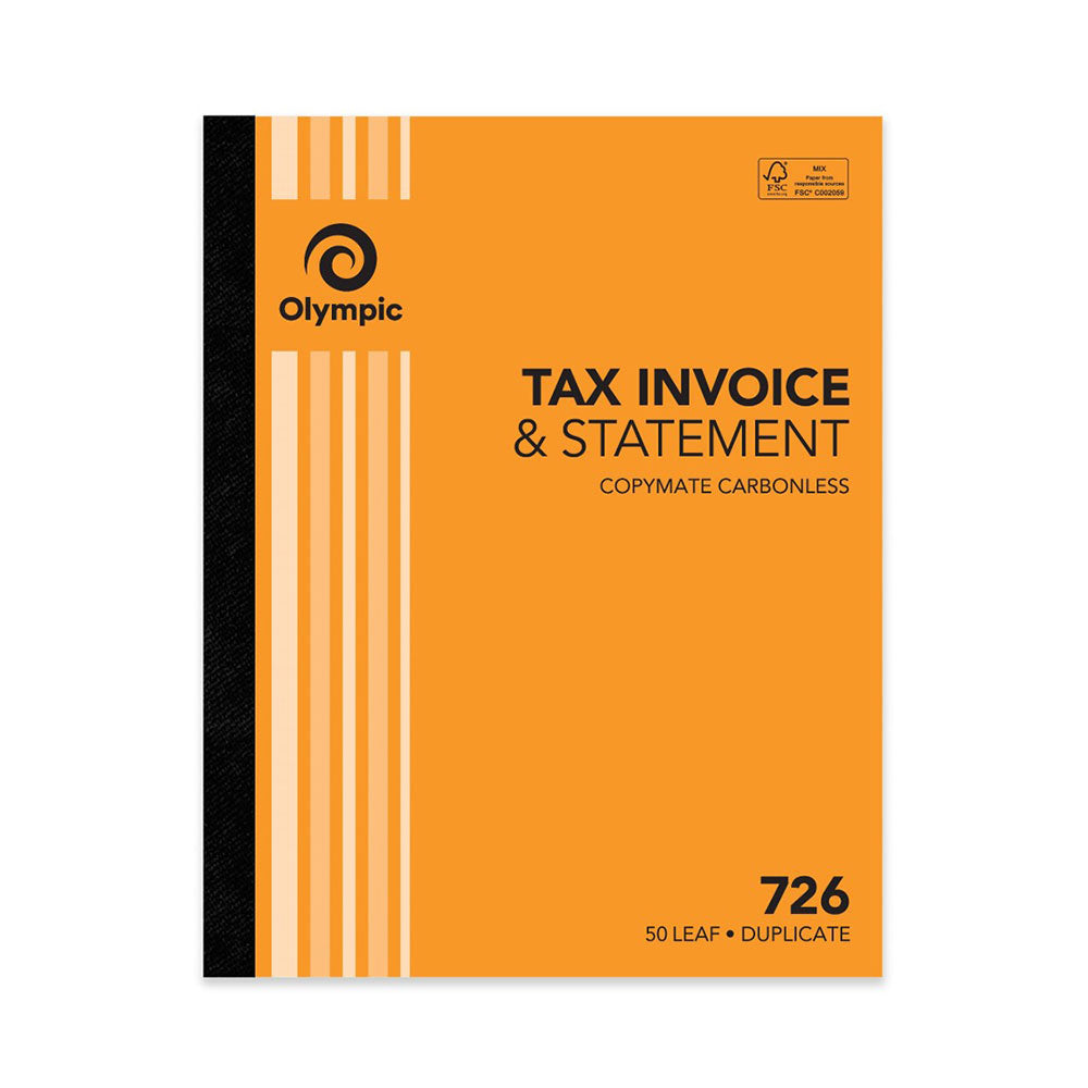 Olympic No 726 Duplicate Tax Invoice & Statement (50 Leaf)