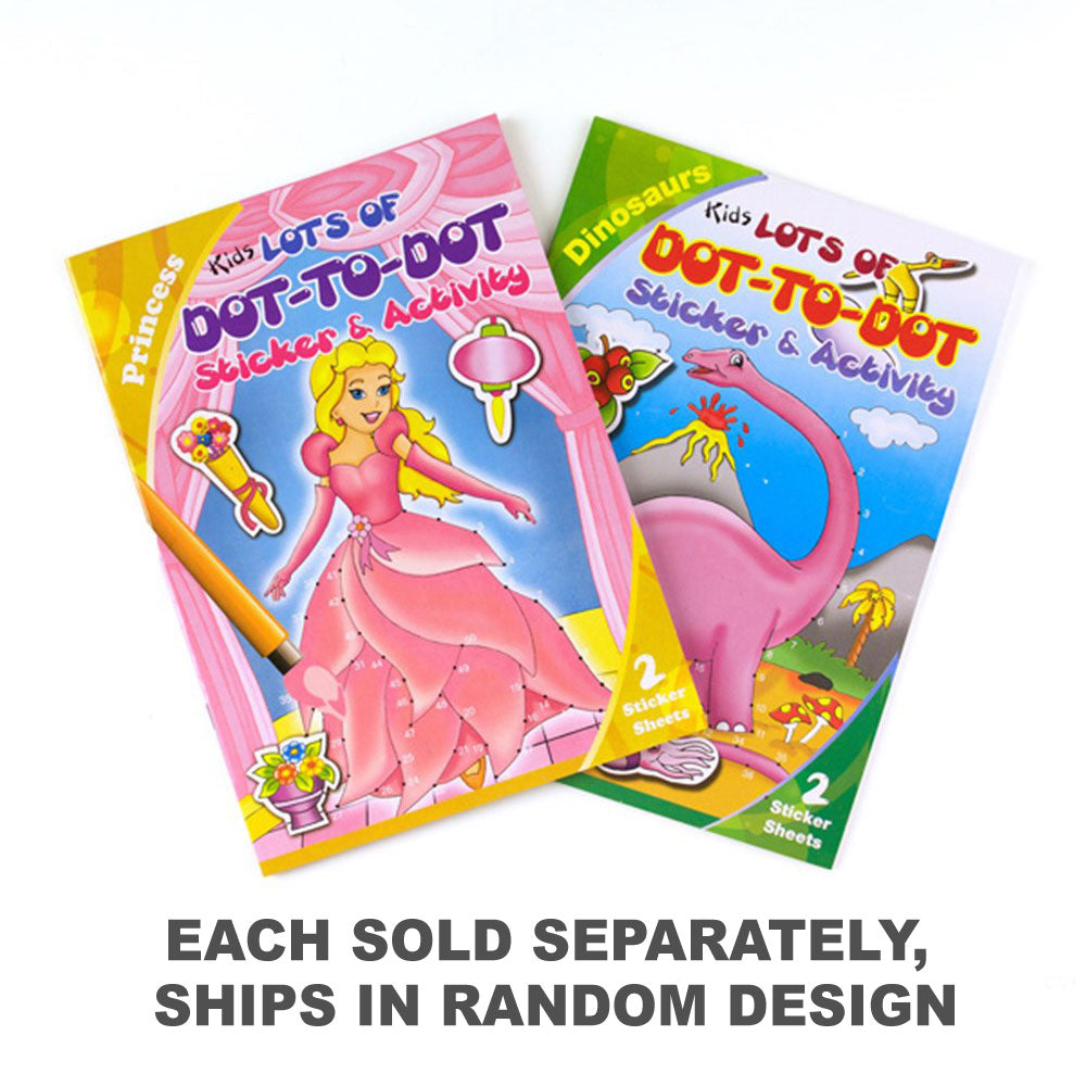 Dats Dot to Dot Colouring Book with Stickers 32pg (1pc Rand)