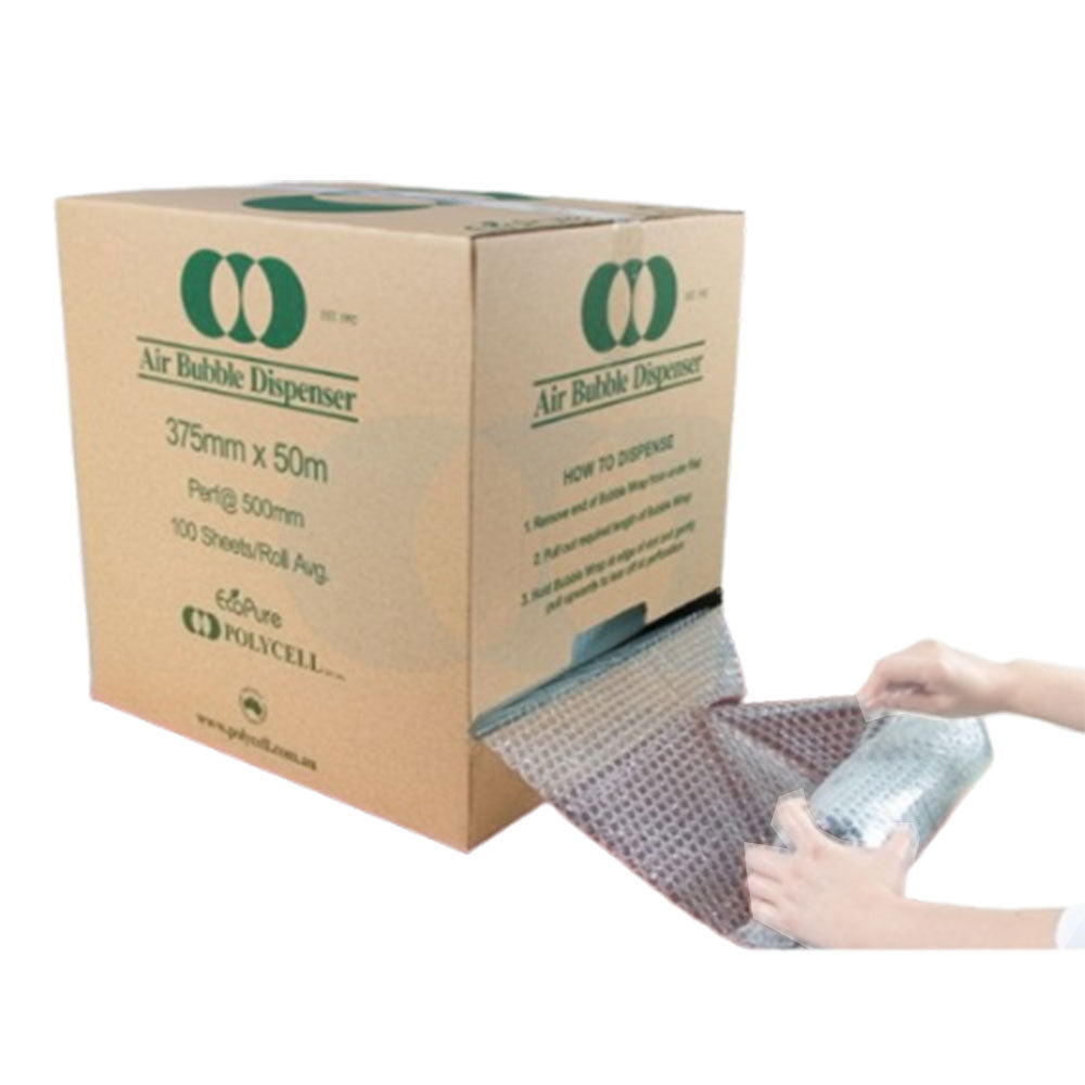 Protext Ecopure Bubble Wrap with Dispenser Box (Green)