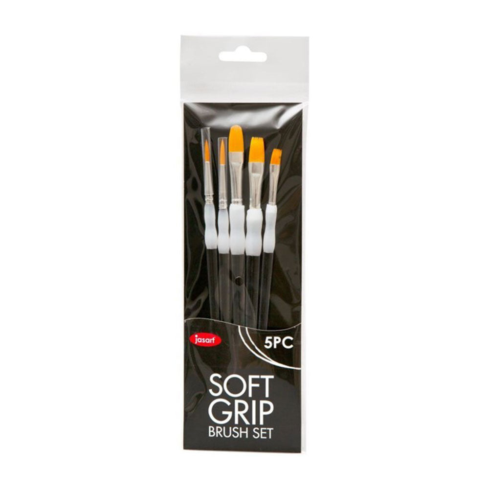 Jasart Soft Grip Brush Set (Pack of 5)