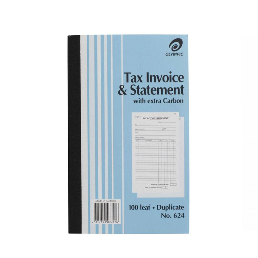 Olympic No 624 Duplicate Tax Invoice & Statement (100 Leaf)