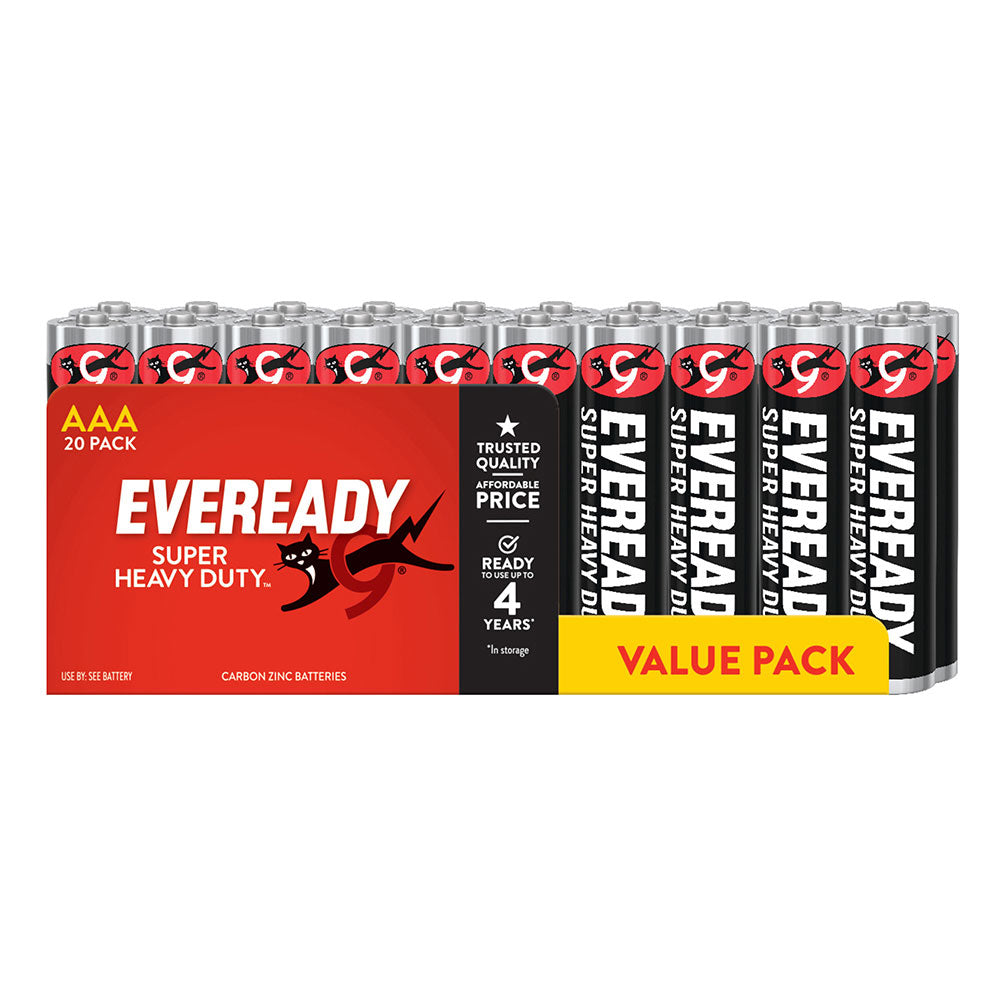 Eveready Super Heavy Duty Battery 20pcs (Black)