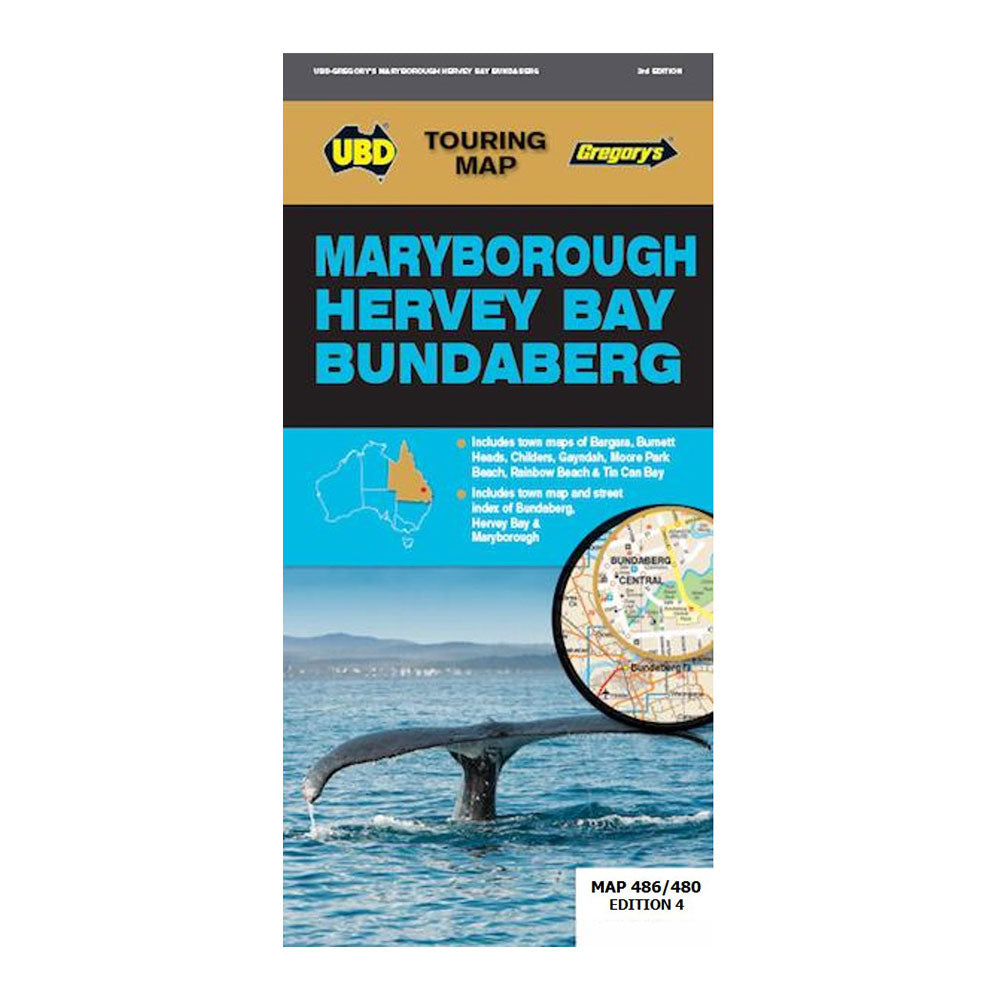 UBD Gregory's 4th Ed Maryborough Harvey Bay Bundaberg Map