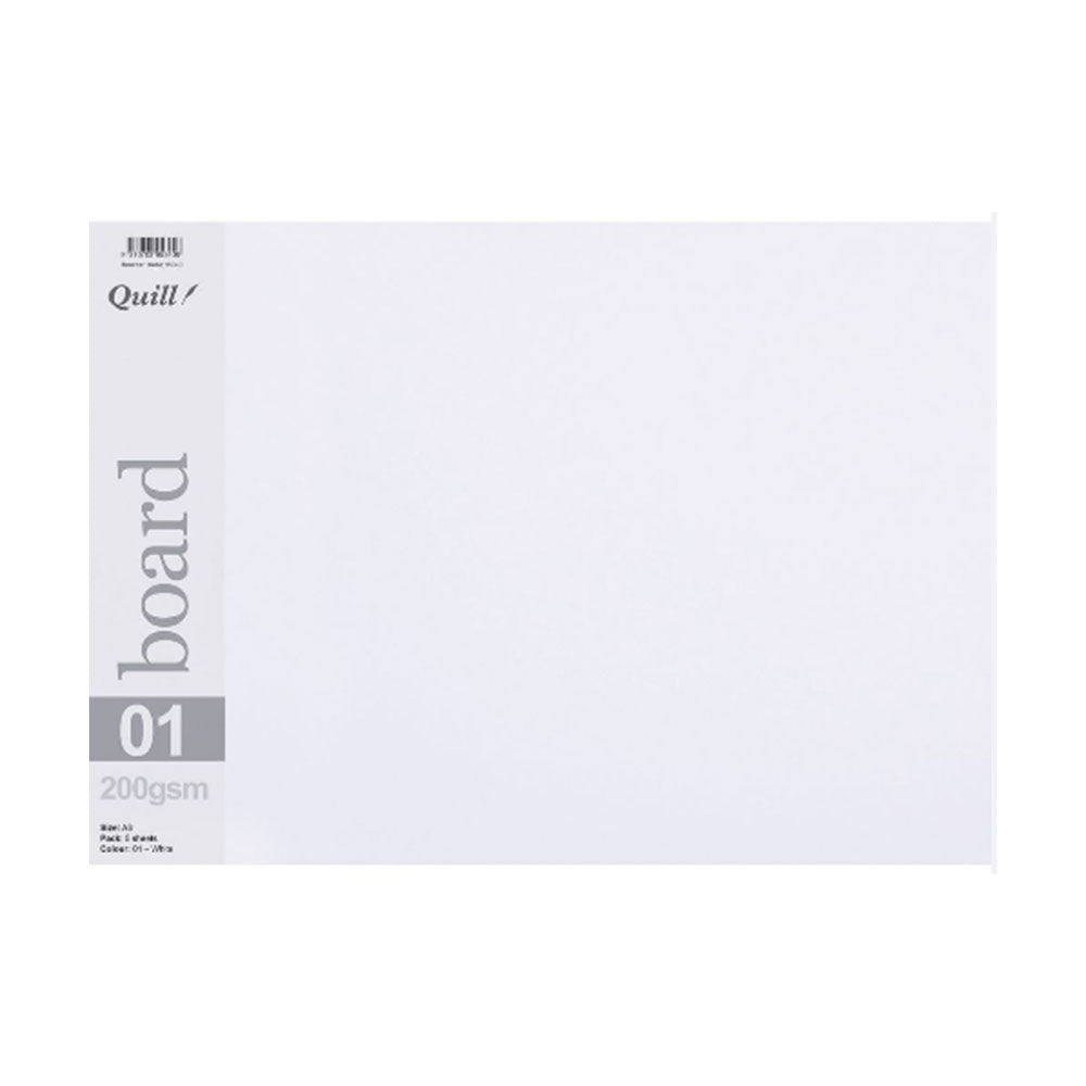 Quill A3 200gsm Board 5pcs (White)
